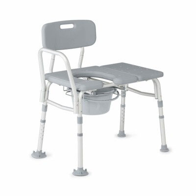 Cap Transfer Bench Medline Transfer Bench with perineal cut out and bucket 400lb cap | eBay