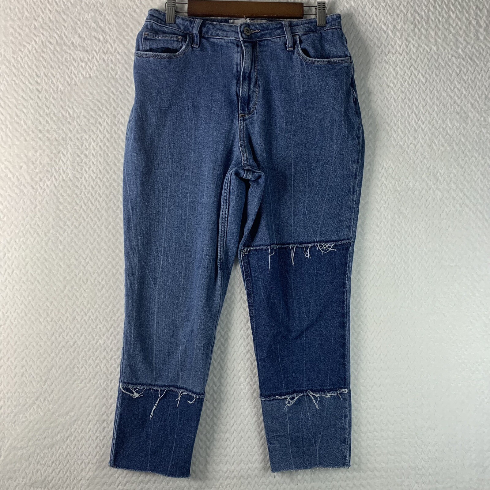 Hollister Curvy High Rise Mom Jeans Women's Size 11R 30/27 Blue Boho-image