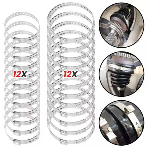24x Schellen Achsmanschetten 20-120mm Klemmschelle & 2x Schlauchklemmenzange Set - Bild 10 von 12