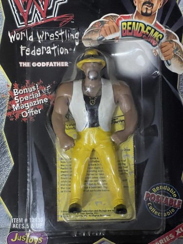 WWF Bend-Ems THE GODFATHER Bendable Action Figure ...
