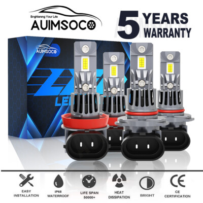 For Nissan Titan PRO-4X SV S Cab Pickup 2017-2021 LED Headlight Lights Bulbs Kit