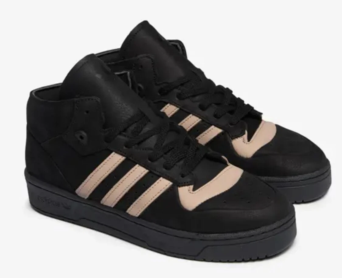 Adidas Rivalry Mid 001 Men Sz 9 13 Casual Retro Bball Shoe Black Sneaker Trainer