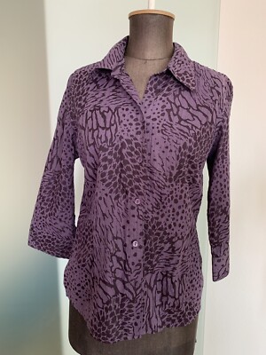 Bluse Hemd Gr 36 S Von Fabiani Animal Print