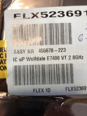 Intel Pentium E7400 2,80Ghz SLGW3 CPU Prozessor HP 455678-223 Neu Versiegelt