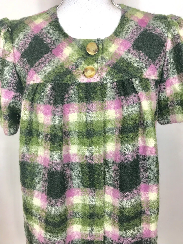 Blazer BADGLEY MISCHKA Mezcla de Lana de Alpaca y Mohair Multicolor a Cuadros S Foto 2 de 4