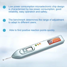 Auricular Points Detector Automatic Ear Detection Pen Warning Sound Acupressure%