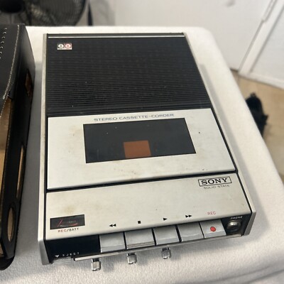 Sony TC-124 Stereo Cassette Corder - Portable Solid State Tape