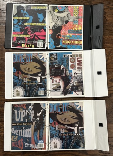 NOS! 3 raccoglitori scuola vintage anni 90 Stuart Hall GITANO tri pieghe 2 cartelle ciascuno - Foto 4 di 8