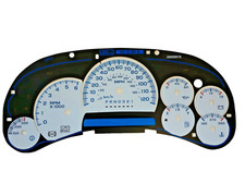 Ss Style White Gauge Face Overlay For 2006 And 2007 Classic Edition Gm Clusters