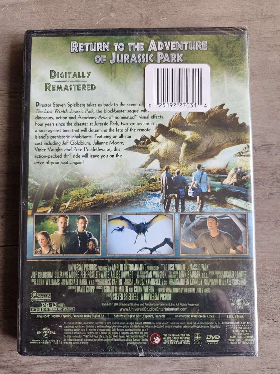 The Lost World: Jurassic Park (DVD, 2012) for sale online | eBay