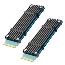 GLOTRENDS 2-Pack M.2 NVMe SSD Heatsink 22x70x3mm, Aluminum Heatsink 3mm high
