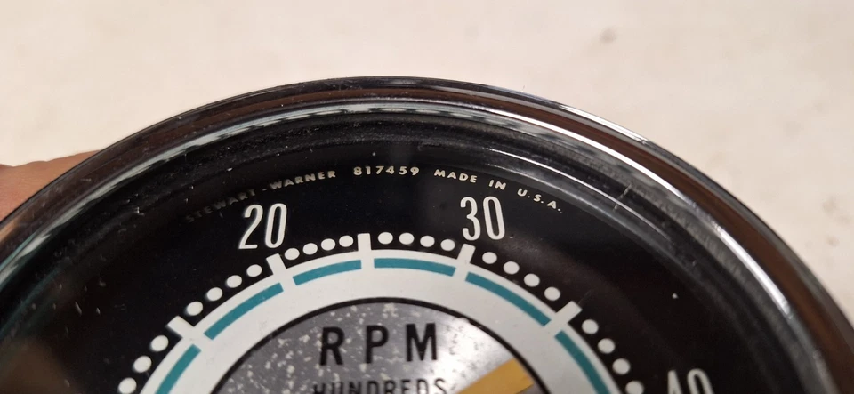 Tacómetro Stewart Warner Greenline 1972 5 K RPM SW Tach Race  Foto 2 de 4