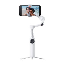 Gimbal per smartphone Insta360 Flow 2 a 3 assi con treppiede, bianco