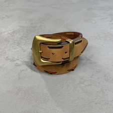 Vintage The Limited Genuine Leather Belt w/ Laced Detailing Women's Small