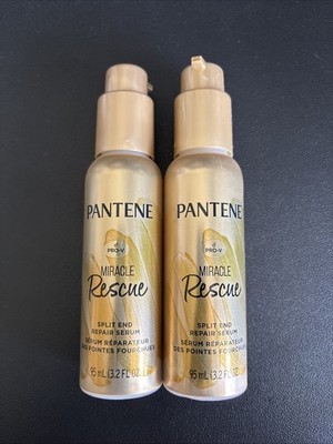 2x Pantene Pro V Miracle Rescue Split End Repair Serum 3.2 Oz Hair Treatment