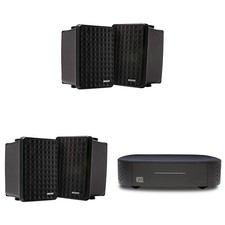 Kicker KB6B 2-Way Full Range Indoor Outdoor Speakers Weatherproof Speakers B...