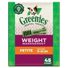 Greenies Adult Natural Dental Dog Treats Large Size, Blueberry Flavor, 12 oz
