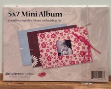 NEW Simple Memories 5x7 Mini Album with ribbon tie