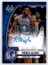 2024-25 Bowman U Chrome #82 Prince Aligbe Prospects Auto Blue Stealth #/100