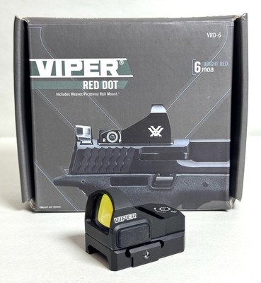 Black Vortex Viper 6 MOA Red Dot Sight CR2032 Battery VRD-6