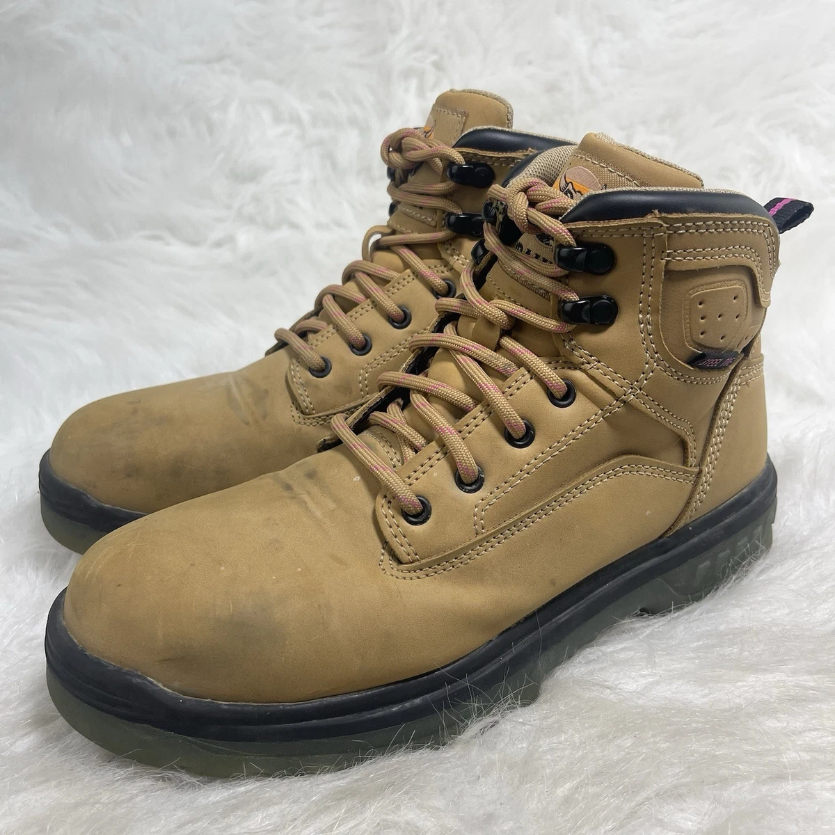 Brahma Tan Lace-Up Work Boots Men main image 2