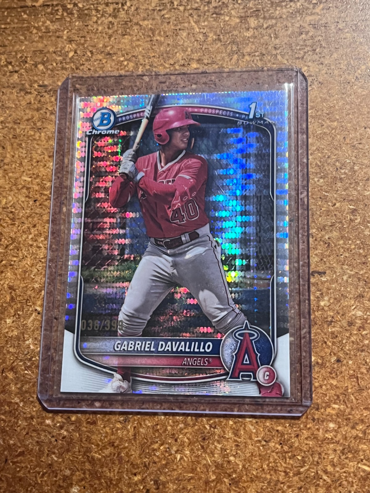 2025 Bowman Chrome Silver Pulsar 1st Bowman # BCP-178 Gabriel Davalillo 038/399