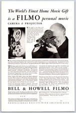 Advertising Print Ad 1932 Bell  Howell Filmo Personal Movie Camera  Projector