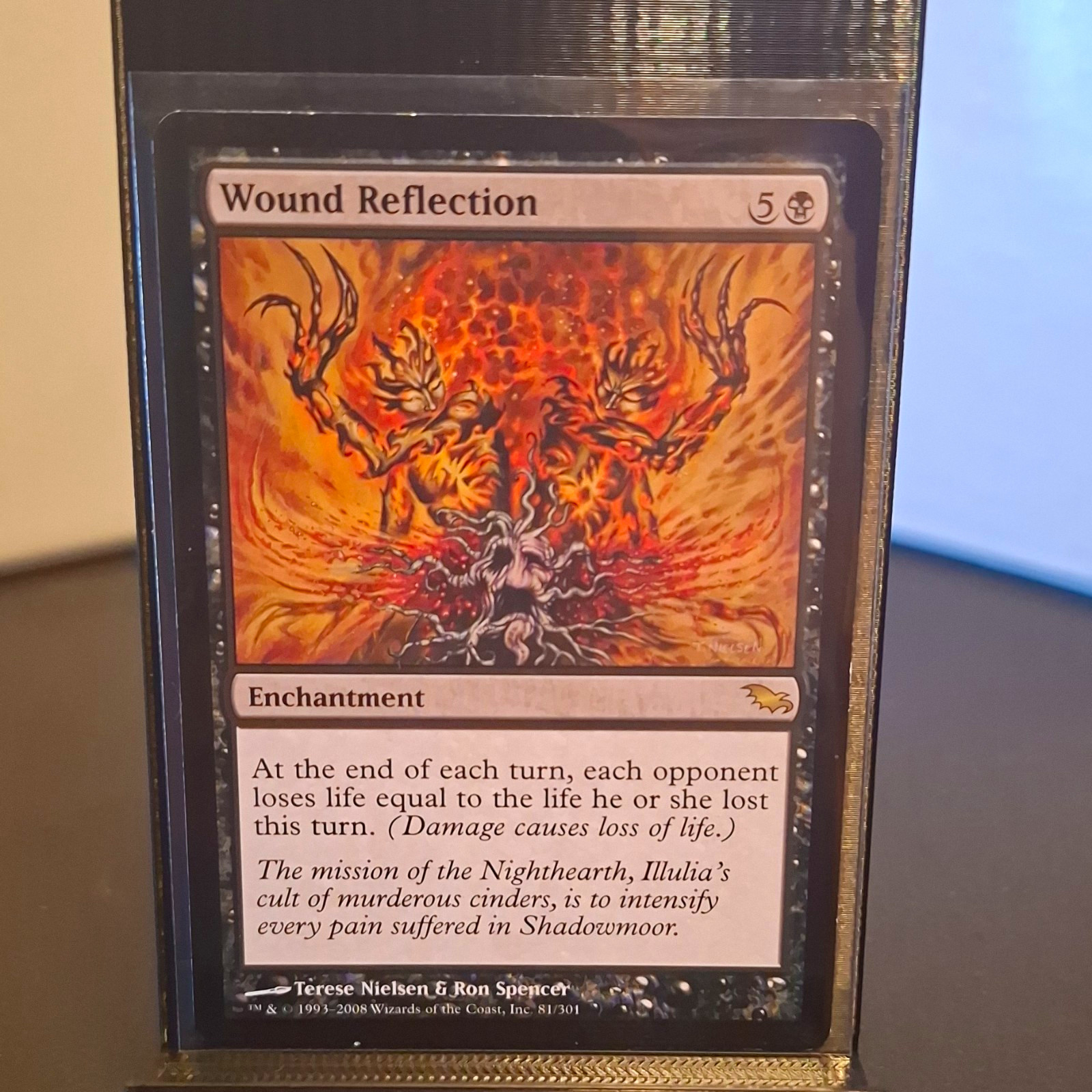 Wound Reflection 81/301 Shadowmoor Rare Black Regular EN