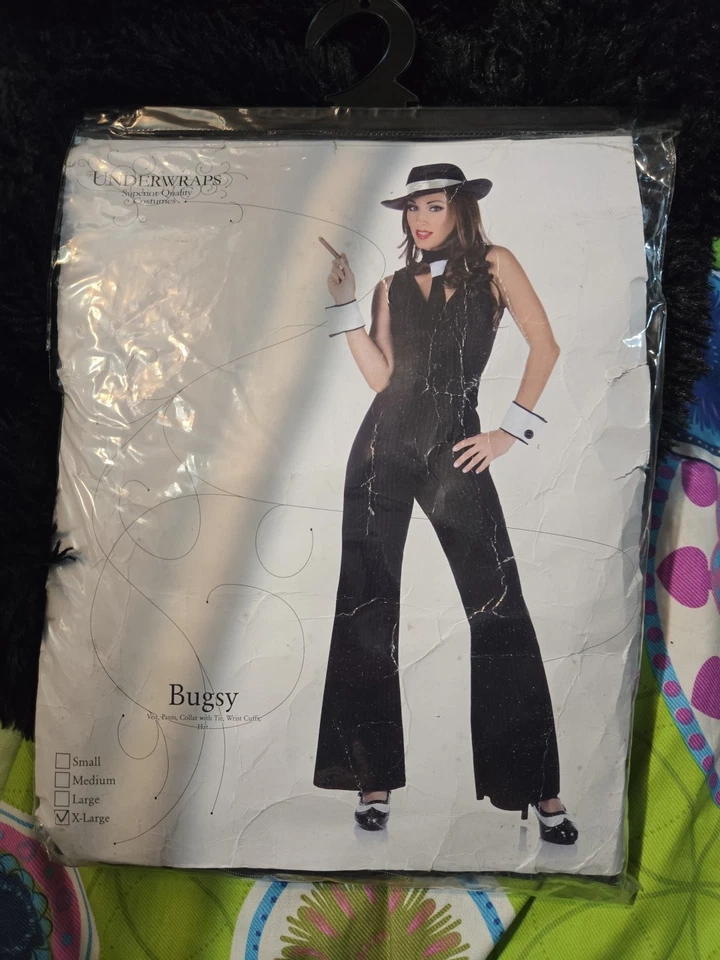 Disfraz de gángster para mujer - Bugsy talla XL Foto 2 de 4