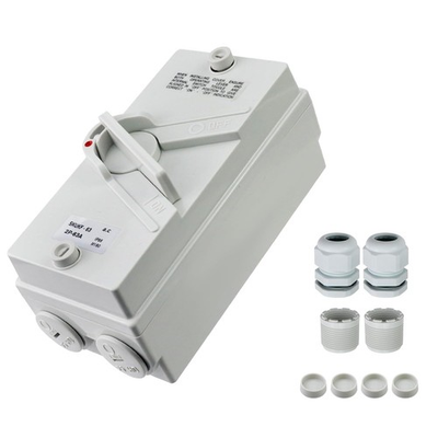 #ad 1Pcs Enclosed Motor Disconnect Switch63A 2Pole 220V Universal Disconnect Switch $32.99