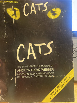 Cats: Songs From The Musical by Andrew Lloyd Webber Paperback Songbook