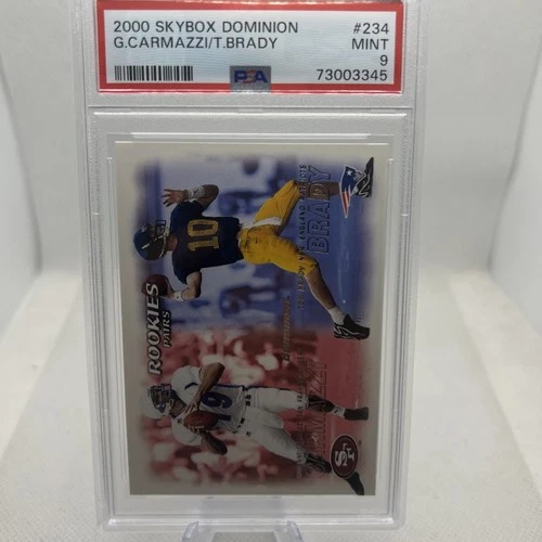 Tom Brady 2000 Skybox Dominion Rookie Pairs #234 Graded PSA 9 MINT RC! LQQK!!!!!