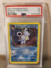 Pokemon Team Rocket 1st Edition HOLO Dark Blastoise/Dunkles Turtok German PSA 5