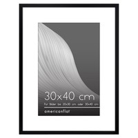 Bilderrahmen Schwarz Passepartout Fotorahmen Plexiglas Wandmontage 30X40 Cm
