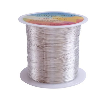 328 Feet Tarnish Resistant Copper Wires 28 Gauge Jewelry 28 Gauge, 1Silver 