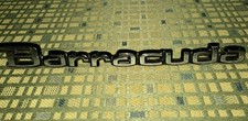 Original Mopar 3505456-1971-74 Barracuda Door Tail Panel Emblem-missing 1 Post Original Mopar 3505456-1971-74 Barracuda Door Tail Panel Emblem-missing 1 Post
