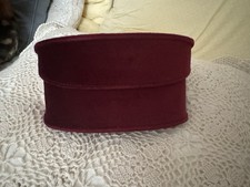 GUCCI LARGE SUNGLASSES SUEDE CASE ONLY BURGUNDY CLEANING CLOTH PAPERWORK NEW