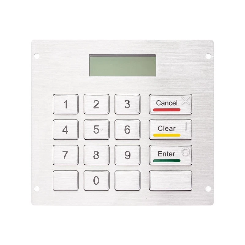 IP65 Waterproof 16 Keys Metal Keyboard With LED Display - Image 2 of 4