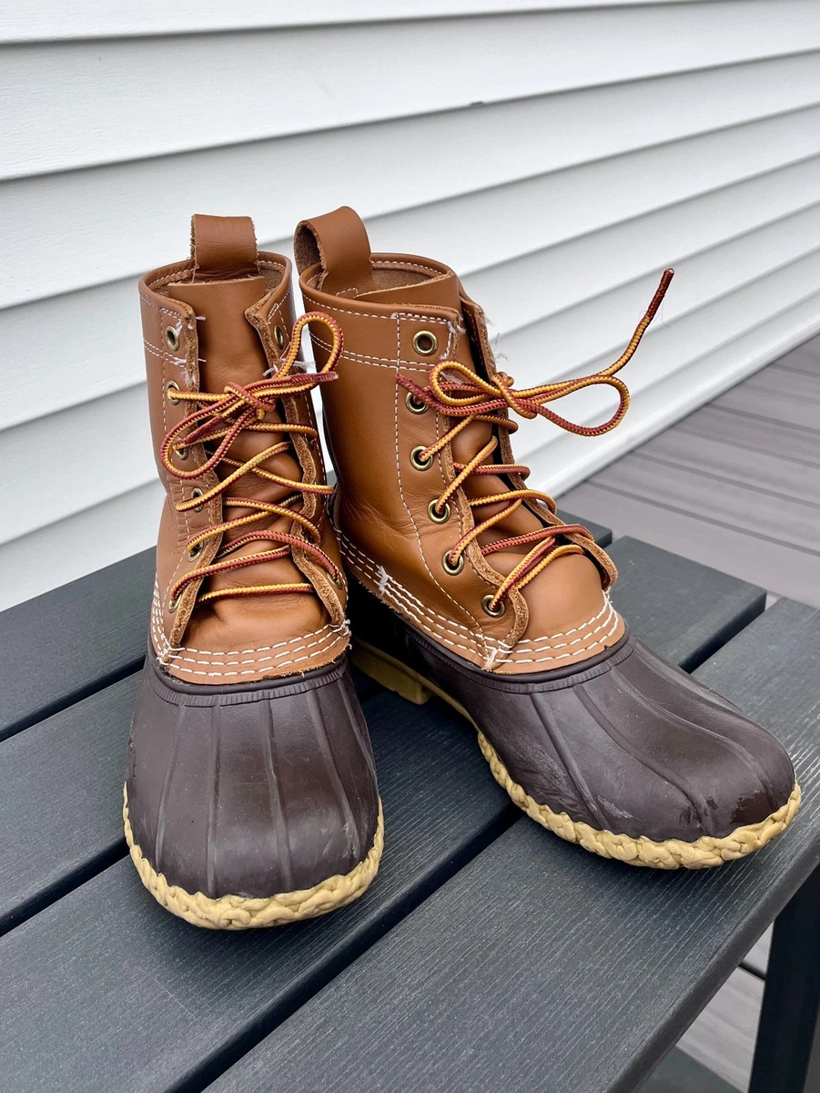 L.L. Bean Women\'s Snow Boots Winter Suede Outdoor Fleece Lined Size 7 Brown s-l400.jpg main image 2