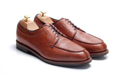 Allen Edmonds Brown Split Toe Blutcher Shoes - `Stockbridge` - UK 12,5 D US 13