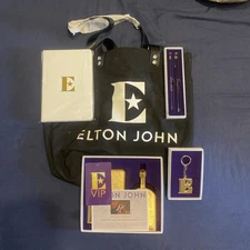 Elton John Farewell Yellow Brick Road Tour VIP Box Gift Pack & Tote Bag
