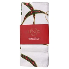 Lenox Holiday Nouveau Gold Reversible Cloth Napkin - Set of 4 11594649