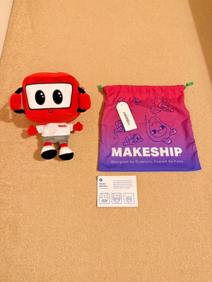 Haulie Plüschtier SEHR SELTEN Makeship Sammlerstück neuwertig + Original Tasche, Pflegekarte