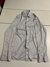 Collars  Co Shirt Medium White Navy Polka Dot Button Up Dress Preppy Oxford