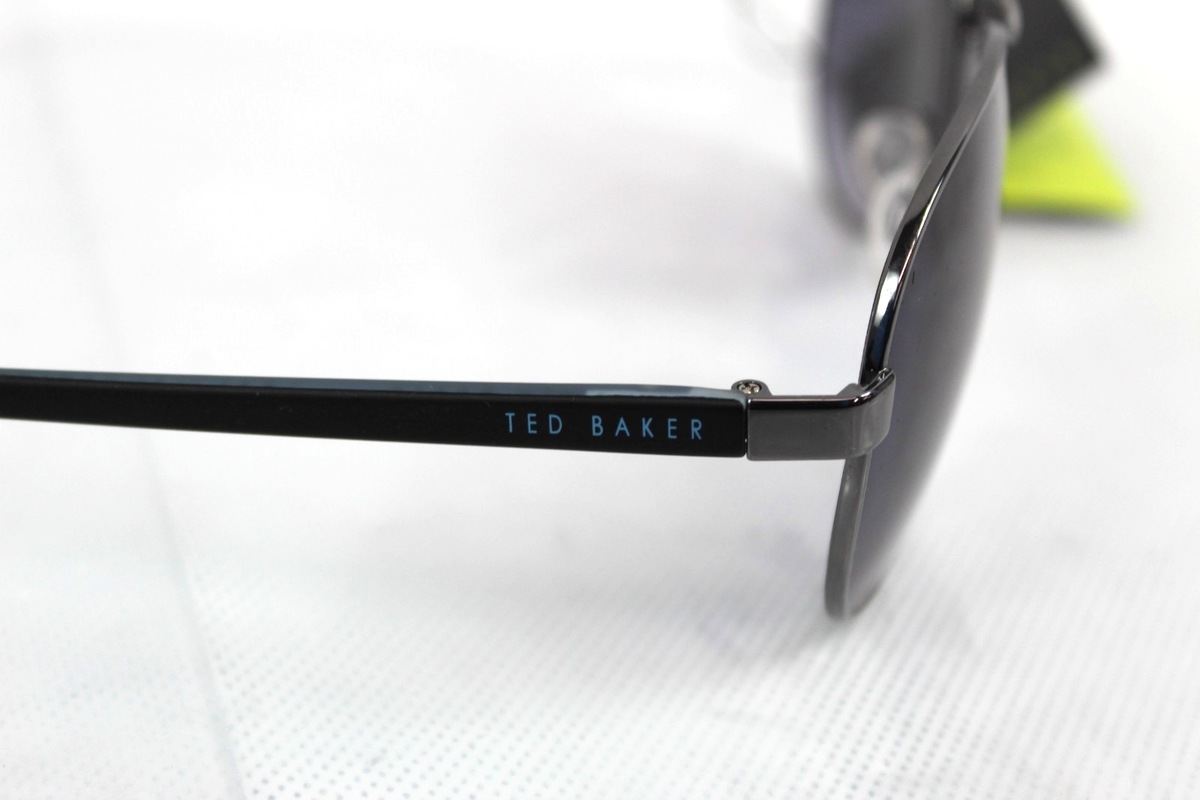 Ted Baker Men's Sunglasses 1271 Oliver 902 Blue Mirror Dark Tint New With  Marks