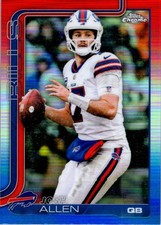 Josh Allen 2025 Topps Chrome Red White Blue #34 - Bills