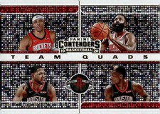 2019-20 Contenders #11 Clint Capela Eric Gordon James Harden Russell Westbrook