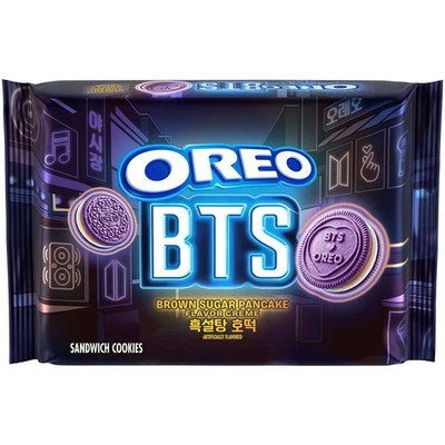 BTS Oreo Limited Edition Brown Sugar Pancake Sandwich Cookies 10.68 oz 4Packs