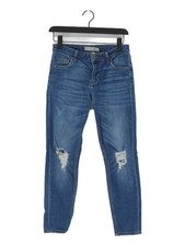Topshop Women's Jeans W 26 in; L 30 in Blue Cotton with Elastane Skinny