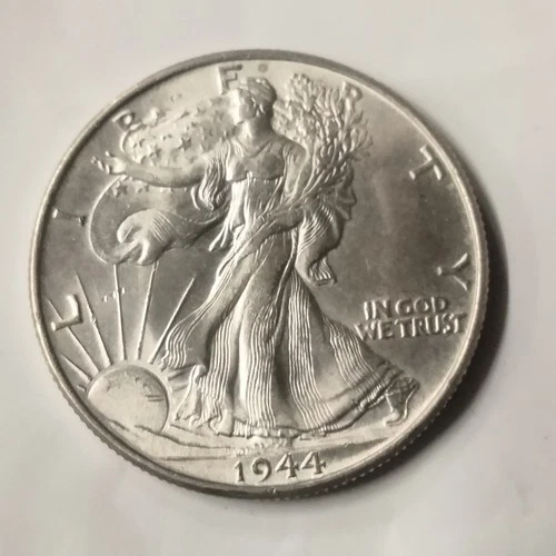 1944 P Walking Liberty Half Dollar 90% Silver Stunning Example